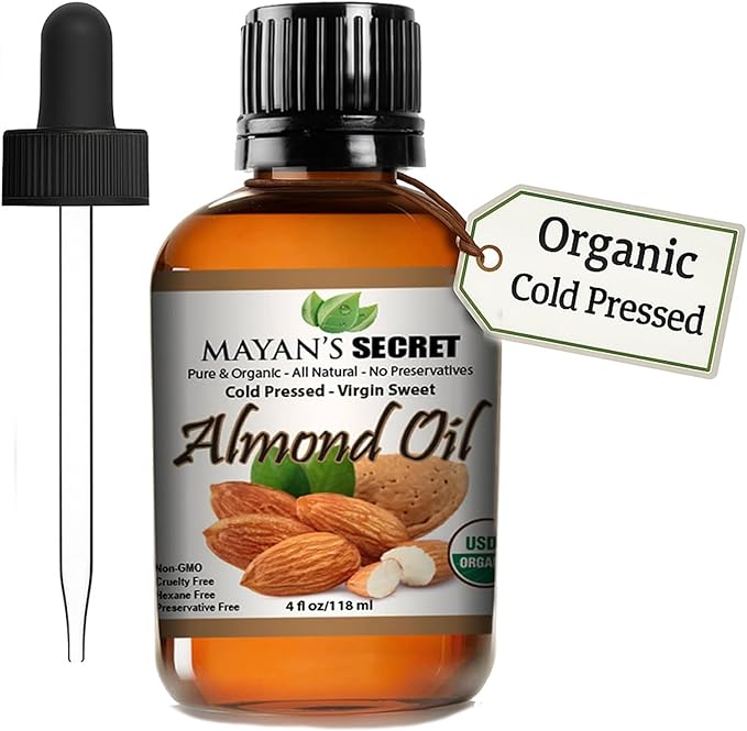 Pure Carrier and Essential Oils for Skin Care, Hair, Body Moisturizer for Face-Anti Aging Skin Care (Almond, 4oz)