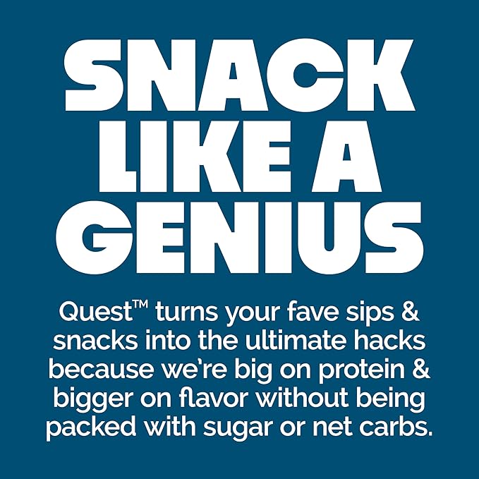 Quest Nutrition Stacks Protein Bars, Cinnamon Brown Sugar, 20g Protein, 2g Net Carbs, 1g Sugar, High Fiber, Low Sugar, Gluten Free, 4 Count