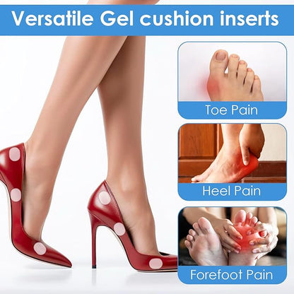 Ymapinc Shoe Gummies for Heels High, 34Pcs Silicone High Heel Protectors, Heel Cushion Pads Grips for Womens Anti Slip Shoe Grips, Cushions Insert for Sandals Women