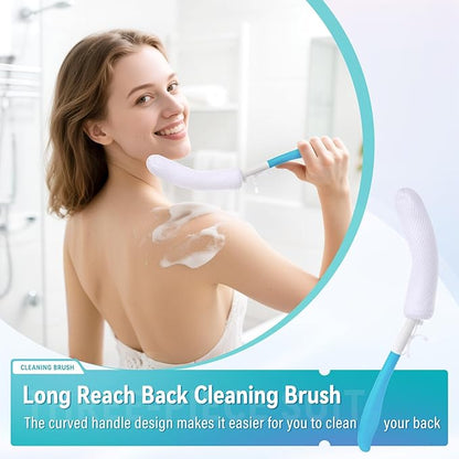 Toilet Aids Set for Wiping - Long Handle Butt Wiper for People Overweight, Elderly and Disabled, Bottom Buddy Wiping Aid for Bathroom ( 4PCS Personal Hygiene Kit )