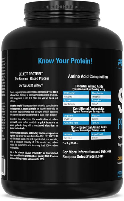 PEScience Select Protein Powder, Whey and Casein Blend, Lean Protein Powder for Women and Men, Low Calorie, Low Carb, Keto Friendly, Gluten Free, Chocolate Peanut Butter Cup - 55 Servings