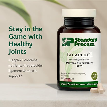 Standard Process Ligaplex I - Joint Support Supplement for Ligament & Cartilage Health - Bone Strength Support - Non-Soy, Gluten-Free & Non-Dairy - 150 Capsules