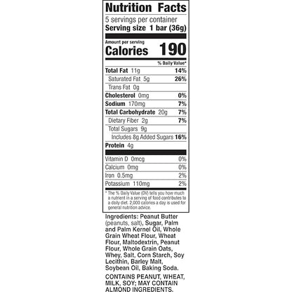 Nature Valley Wafer Bars, Pretzel Peanut Butter, 1.3 oz, 5 ct (Pack of 4)