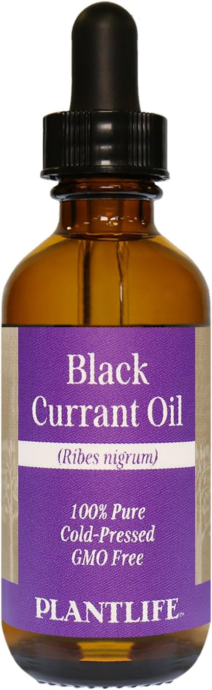 Plantlife Black Currant Carrier Oil - Cold Pressed, Non-GMO, and Gluten Free Carrier Oils - for Skin, Hair, and Personal Care - 2 oz