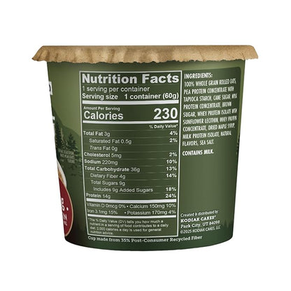 Kodiak Cakes Instant Protein Maple & Brown Sugar Oatmeal in a Cup, 2.12oz, (Pack of 24)