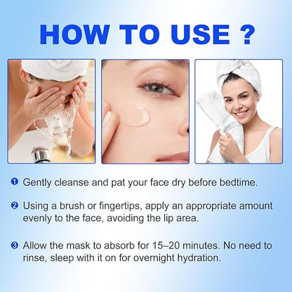 Hyaluronic Acid Powder for Skin & Face, Hyaluronic Acid Serum Powder, High & Low Molecular Weight, Water Soluble, DIY Serums for All Skin Types Hydration and Moisture, Includes Scoop (3.52Oz/100g)