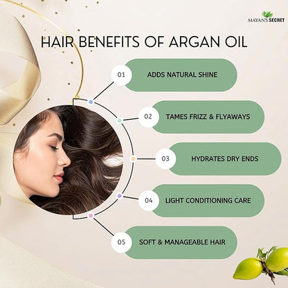 Pure Carrier and Essential Oils for Skin Care, Hair, Body Moisturizer for Face-Anti Aging Skin Care (Argan Oil Organic, 4oz)