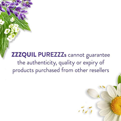 ZzzQuil Pure Zzzs Melatonin Gummies, Sleep Aid, Melatonin 2mg, with Chamomile & Lavender, Melatonin Sleep Gummies, Sleep Aids for Adults, Wildberry Vanilla Flavored, 24 Sleep Gummies