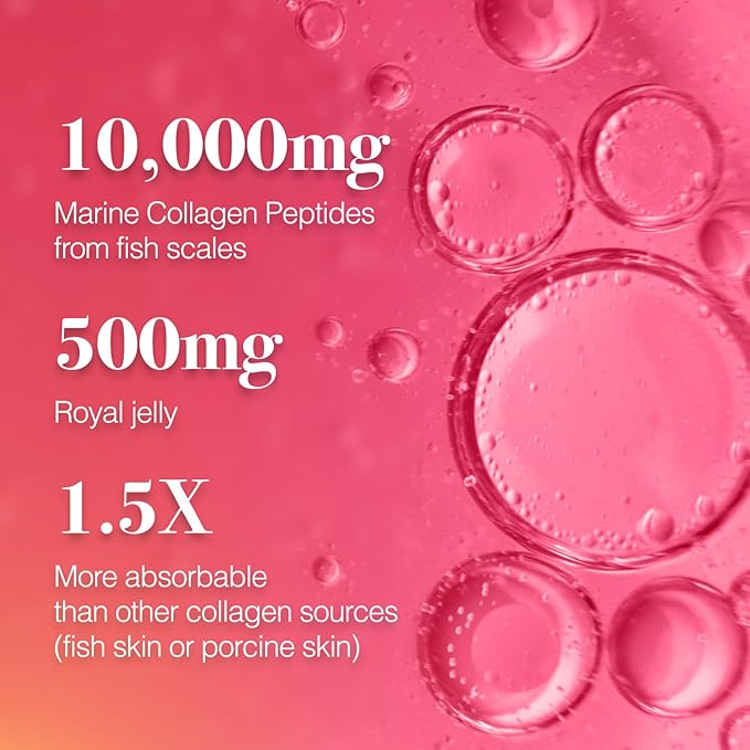 AFC Japan Tsubaki Ageless Liquid Collagen Drink for Women | 10,000mg Marine Collagen Peptides, 500mg Royal Jelly, Hyaluronic Acid | Supports Skin Hydration & Elasticity 1.69 fl.oz x 10 Bottles (3Pack)