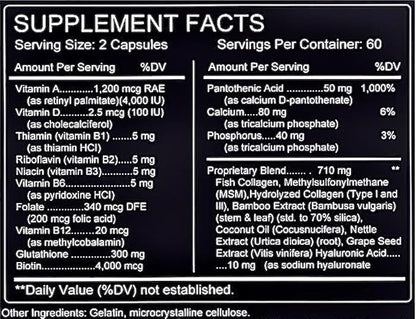 TheraSuva Complete Multi Collagen Complex – Types I, II, III, V & X + Biotin & Vitamin C – Hair, Skin, Nails & Joint Support, 2 Month Supply, 120 Softgels