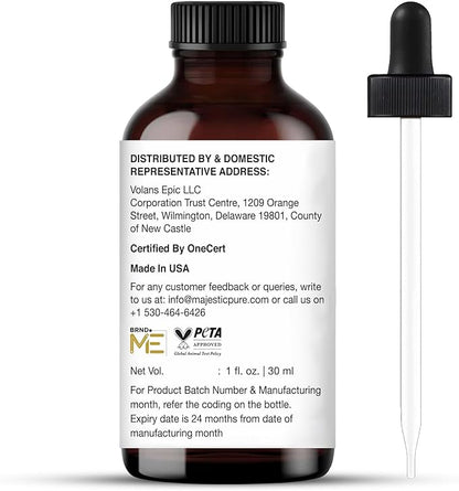 Majestic Pure Organic Frankincense Essential Oil with Glass Dropper - 1 Fl Oz - 100% Pure and Natural Frankincense Oil - Premium Grade Essential Oils for Diffuser, Aromatherapy, Soap and Candle Making