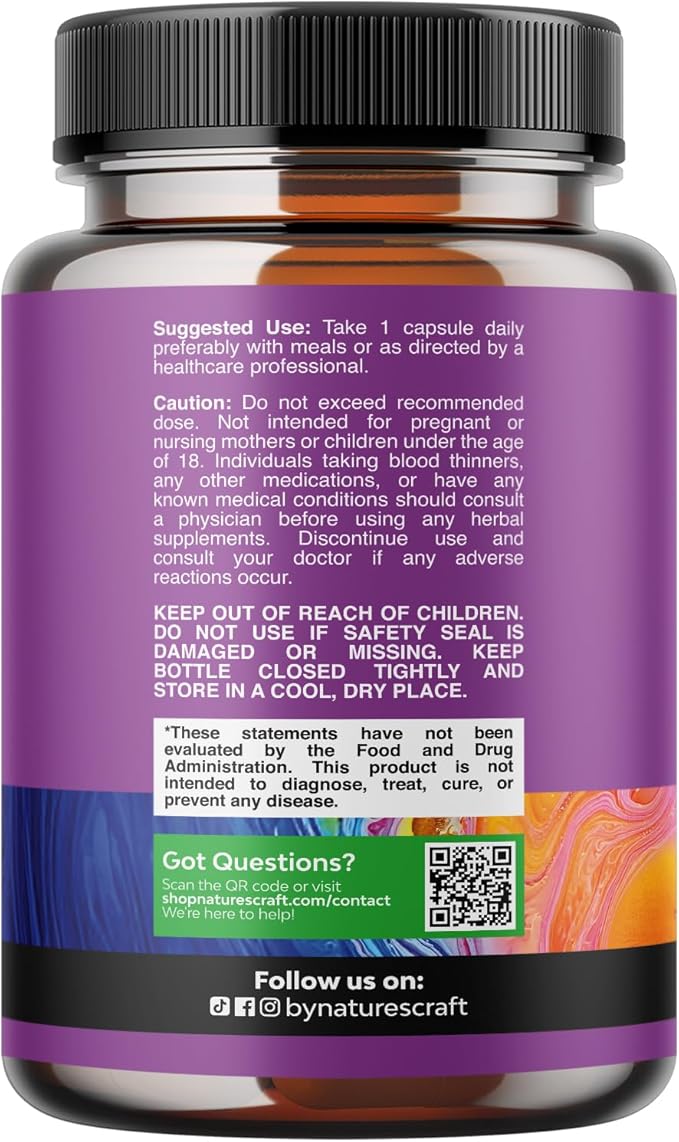 GLP-1 Berberine Supplement - One a Day Healthy Gut Berberine Complex with Panax Ginseng Turmeric Curcumin & Cayenne Pepper for Metabolic Balance - Gluten Free Vegan and Non-GMO - 30 Count