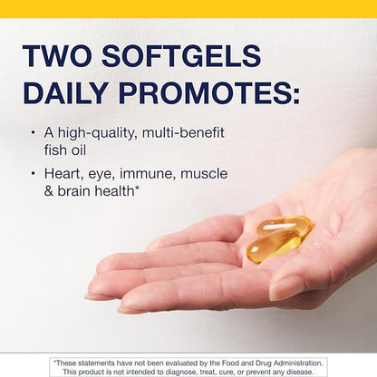 Metagenics OmegaGenics Fish Oil EPA-DHA 720 mg - High Potency Omega-3 Supplement* - Supports Heart, Joint, Brain & Immune Health* - Sustainably Sourced, Purity-Tested Fish Oil - 240 Softgels