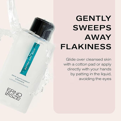 Erno Laszlo Extra Dry Skin Supplement Essence | Hydrating Alcohol-Free Facial Toner for Flaky Skin | Refresh Skin Complexion | 6.8 Fl Oz