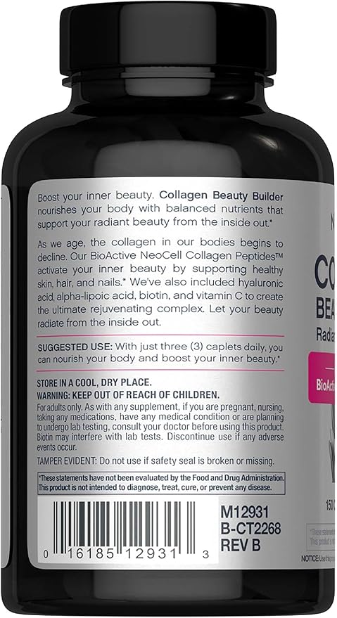 NeoCell Collagen Beauty Builder Tablets, Collage Type 1 & 3, 150 Count (Package May Vary) (Packaging May Vary)