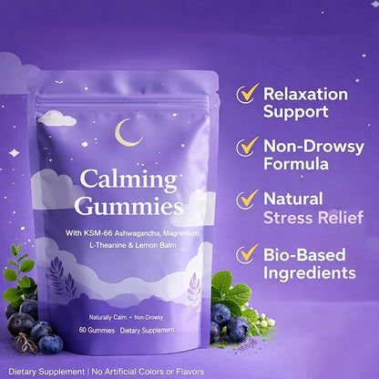 IRMI Calming Sleep Gummies with Ashwagandha, Magnesium, L-Theanine & Lemon Balm, 60 Gummies