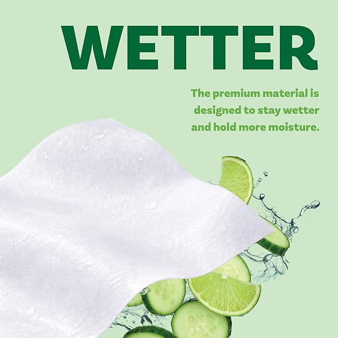 Extra Large Bath Wipes for Adults Bathing No Rinse - 40 Disposable Body Cleansing Wipes for Men, Women & Elderly - Great for Gym, Camping, Post Surgery - Shower Wipes - Cucumber Lime