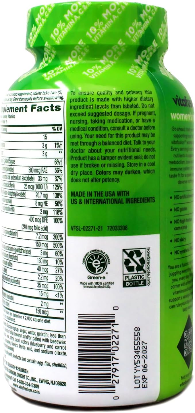 Vitafusion Women's Daily Multivitamin Gummy 150 Count