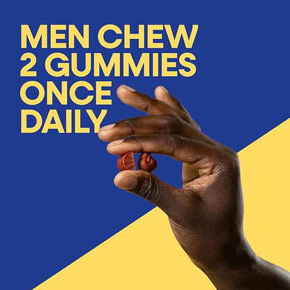 Nature’s Way Alive! Men’s Multivitamin Gummies, Daily Gummy Vitamin for Men, Supports Cellular Energy Metabolism, Immune Health, Muscle Function*, With Vitamins A, C, D3, Zinc, Vegetarian, 60 Count