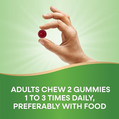Nature’s Way Organic Apple Cider Vinegar Gummies, 500 mg Organic Apple Cider Vinegar per 2-Gummy Serving, Apple Flavored, 60 Gummies (Packaging May Vary)