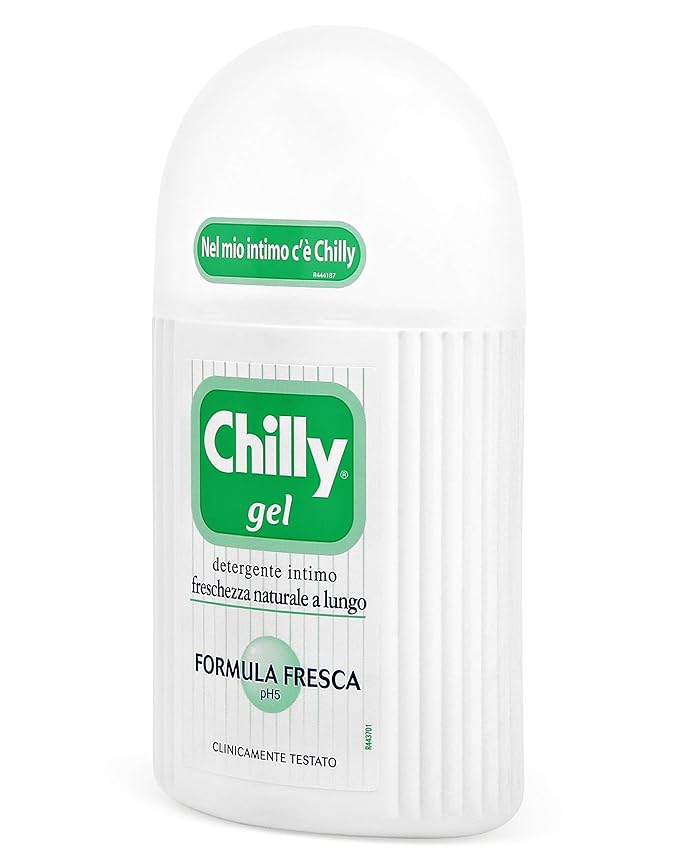 Chilly:"Formula Fresca" ("Fresh Formula") Gel Intimate Cleanser 6.76 Fluid Ounce (200ml) Package [ Italian Import ]