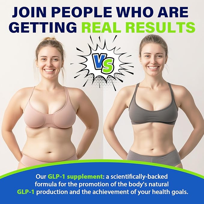 GLP-1 Supplement for Women & Men, Hunger & Metabolism Support | 15000MG GLP-1 Powder, Natural Formula GLP1 Supplements with Akkermansia Probiotic, for Metabolism, Digestion & Gut, 0 Sugar, 15.9 oz