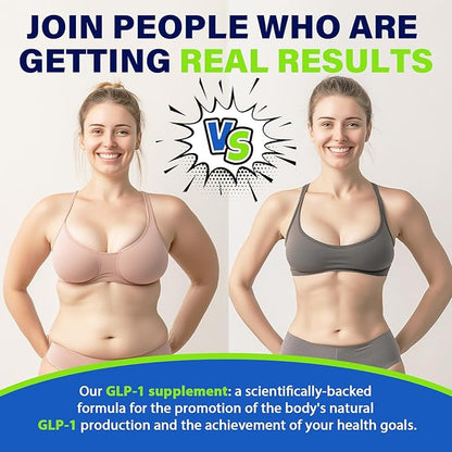 GLP-1 Supplement for Women & Men, Hunger & Metabolism Support | 15000MG GLP-1 Powder, Natural Formula GLP1 Supplements with Akkermansia Probiotic, for Metabolism, Digestion & Gut, 0 Sugar, 15.9 oz