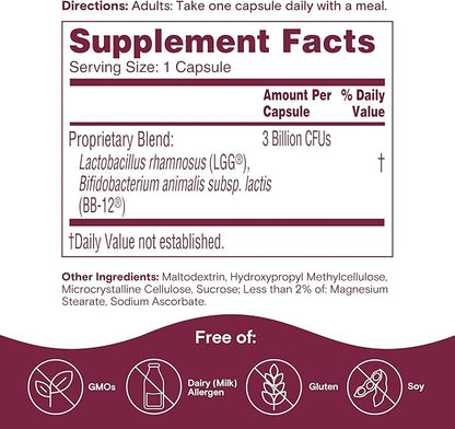 Phillips' Colon Health Daily Probiotic Capsules,4-in-1 Symptom Defense to Help Defend Against Occasional Gas,Bloating,Constipation,and Diarrhea,Daily Supplement,90 Count (Pack of 2)
