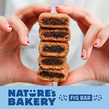 Nature’s Bakery Whole Wheat Fig Bars, Blueberry, Real Fruit, Vegan, Non-GMO, Snack Bar, 7 Boxes With 12 Twin Packs (84 Twin Packs)
