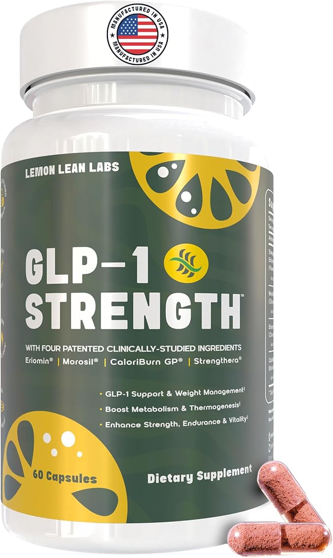 GLP-1 Supplement for Women & Men - Weight Management, Gut Health & Metabolism Support - Promotes Fat Burning & Lean Body Mass - Vegan, Gluten Free, Non-GMO - 60 Count