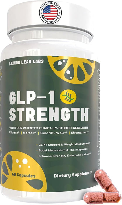 GLP-1 Supplement for Women & Men - Weight Management, Gut Health & Metabolism Support - Promotes Fat Burning & Lean Body Mass - Vegan, Gluten Free, Non-GMO - 60 Count