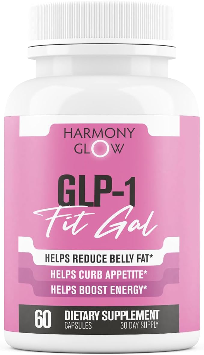 GLP-1 Fit Gal | Weight Loss Pills, Appetite Suppressant & Fat Burner for Women | Supports Healthy Pathways Associated with GLP-1 Activity | 3rd Party Tested Supplement - 60 Capsules for Adults