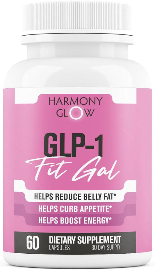 GLP-1 Fit Gal | Weight Loss Pills, Appetite Suppressant & Fat Burner for Women | Supports Healthy Pathways Associated with GLP-1 Activity | 3rd Party Tested Supplement - 60 Capsules for Adults