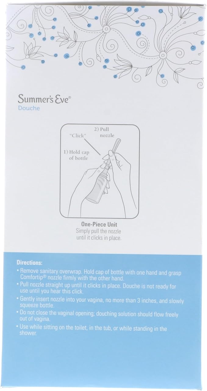 Summer's Eve Douche, Extra Cleansing Vinegar and Water, 4.5 Fl Oz, 4 Ct. (Pack of 4)
