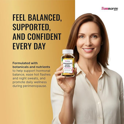 Perimenopause Support Gummies for Women - Menopause Relief Estrogen & Hormone Balance Supplement with Black Cohosh Chasteberry Vitamins D3 B6 for Hot Flashes Night Sweats & Mood Swings