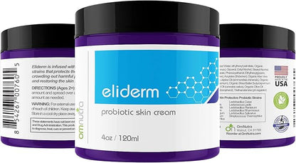 Topical Probiotic Skin Cream - 4OZ Jar 13 Strain Moisturizing Probiotic Lotion Eczema Treatment Psoriasis Treatment for Cystic Acne Probiotic Skin Care Cream Nail Fungus Treatment
