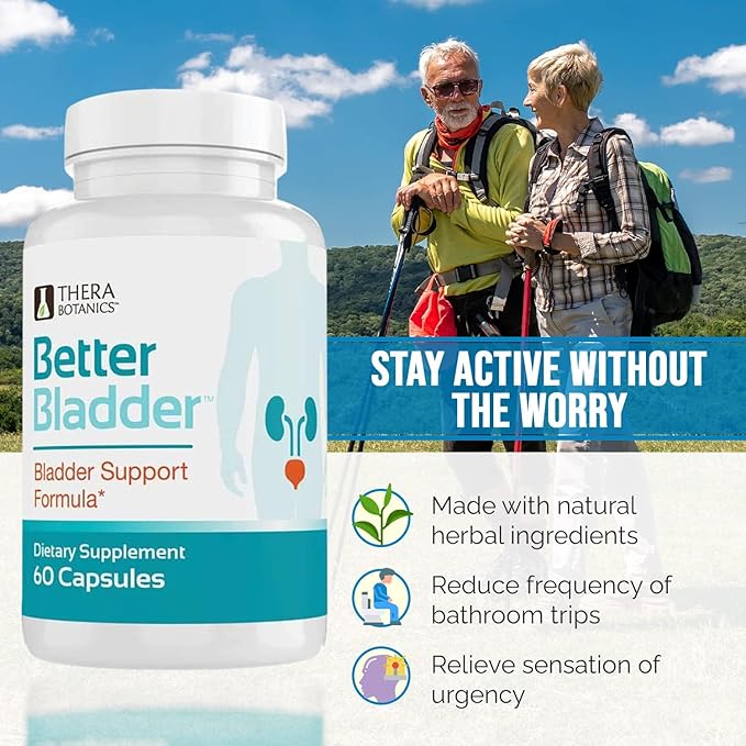 Better Bladder Control Supplement for Women & Men – Bladder Support Supplement to Help Reduce Urinary Leaks, Frequency & Urgency - 120 Count (2 Bottles)