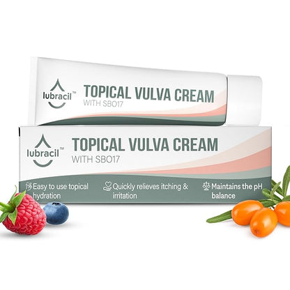 Vulva Moisture Cream - Daily Feminine Care Moisturizer Helping with Vaginal Dryness, Burning, Itching, Lubrication & Comfort for Women Estrogen Free, Non-GMO, Omega-7, Vitamin E, 1.76 Fl Oz, 1 Pack