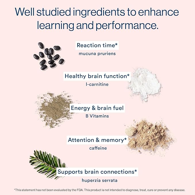 More Labs Liquid Focus, Nootropic Smart Drink with Powerful Antioxidants & Adaptogenic Herbs for Energy and Concentration, 150mg Caffeine (Pack of 24)