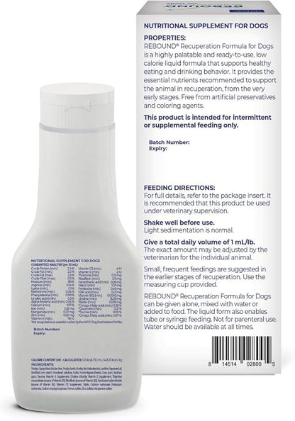 Virbac REBOUND® Recuperation Formula for Dogs - Promotes the restoration of healthy digestion, hydration, and nutrition
