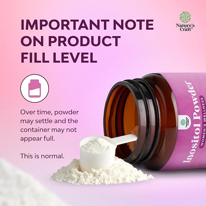 Premium Inositol Powder - Fertility Support Supplement - Restore Hormone Balance & Clarity - Provides Ovarian Support - USP Grade Inositol Supplement for Women - Mood Booster - 250g - 2 Pack