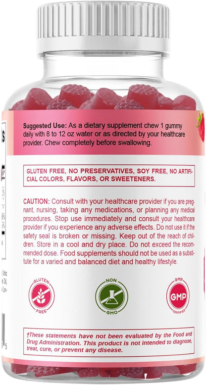 Vitamatic Chromium Picolinate 1000 mcg - 90 Gummies - High Potency Chromium - Raspberry Flavor