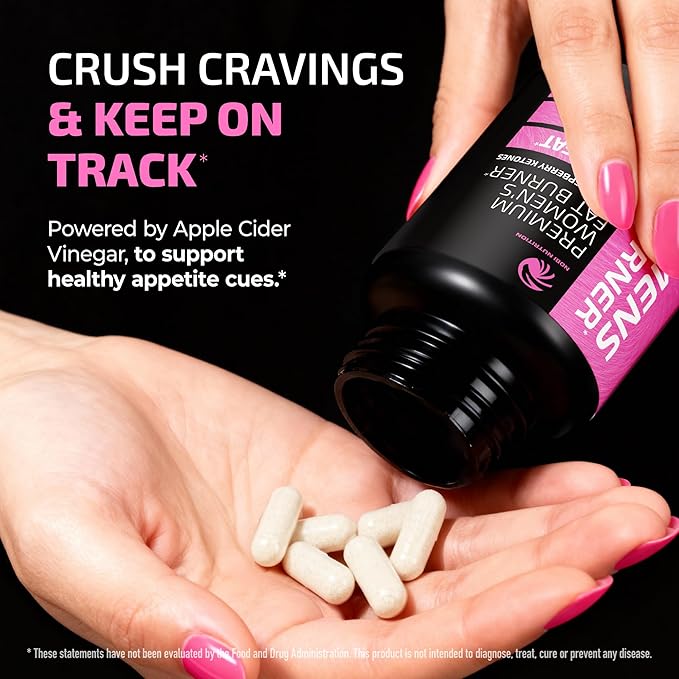 Weight Loss Pills for Women | Fat Burners for Women | Metabolism Booster for Weight Loss Supplement with Raspberry Ketones | Appetite Suppressant, Stomach Fat Burner & Weightloss Diet Pills | 120 Ct