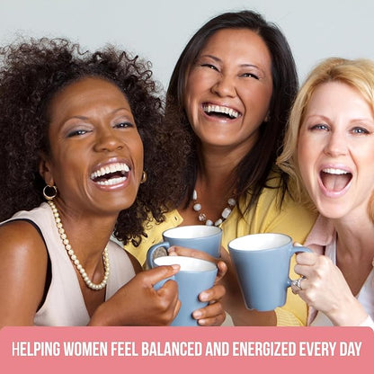 Mushroom Coffee for Women by Ylva Blends – Instant Mushroom Coffee for Hormone Balance, Perimenopause & Menopause – 36 Servings – Low Caffeine with 5 Adaptogens, Black Cohosh & L-Theanine