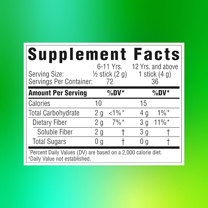 Benefiber On The Go Prebiotic Fiber Supplement Powder for Digestive Health, Daily Fiber Powder, Unflavored Powder Stick Packs - 36 Sticks (Pack of 2)