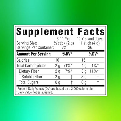 Benefiber On The Go Prebiotic Fiber Supplement Powder for Digestive Health, Daily Fiber Powder, Unflavored Powder Stick Packs - 36 Sticks (Pack of 2)
