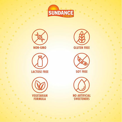 Sundance Apple Cider Vinegar Gummies | 50 Count | Apple Flavor | Vegan, Non-GMO, and Gluten Free Supplement