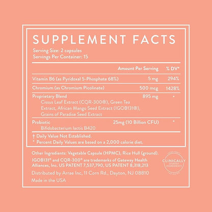 Arrae MB-1 Metabolism Support Supplement for Women | Natural Digestive & Energy Formula | 30 Capsules