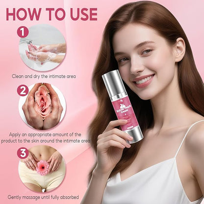 Natural Silky Peach Cream for Women, Plant-Based Estrogen Cream - Relieves Menopausal Vaginal Dryness & Itching, Regulates Female Hormonal Balance (1.76 fl.oz)