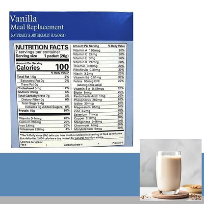 BestMed Weight Loss® | Vanilla | Protein Shake Mix, Gluten Free, KETO Friendly, 100 Calorie, Low Carb, Vitamin Fortified, Meal Replacement, Aspartame Free 7/Box